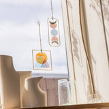 Sunset Mountains Stained Glass Light Catcher