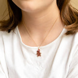 Gingerbread Man Enamel Charm Necklace