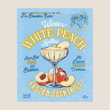 Winter White Peach Bellini Frozen Cocktail