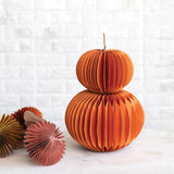 Recycled Paper Folding Honeycomb Pumpkin | 5 inch