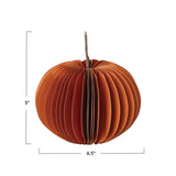 Recycled Paper Folding Honeycomb Pumpkin | 5 inch