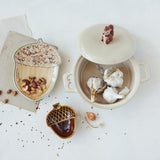 Stoneware Acorn Shaped Small Dish