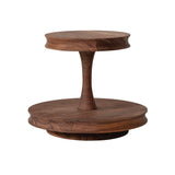 Acacia Wood 2-Tier Tray, Natural, KD