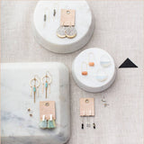 Opalite + Gold | Stone Prism Hoop