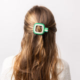 Charlotte Ombre Flat Hair Clip | Green