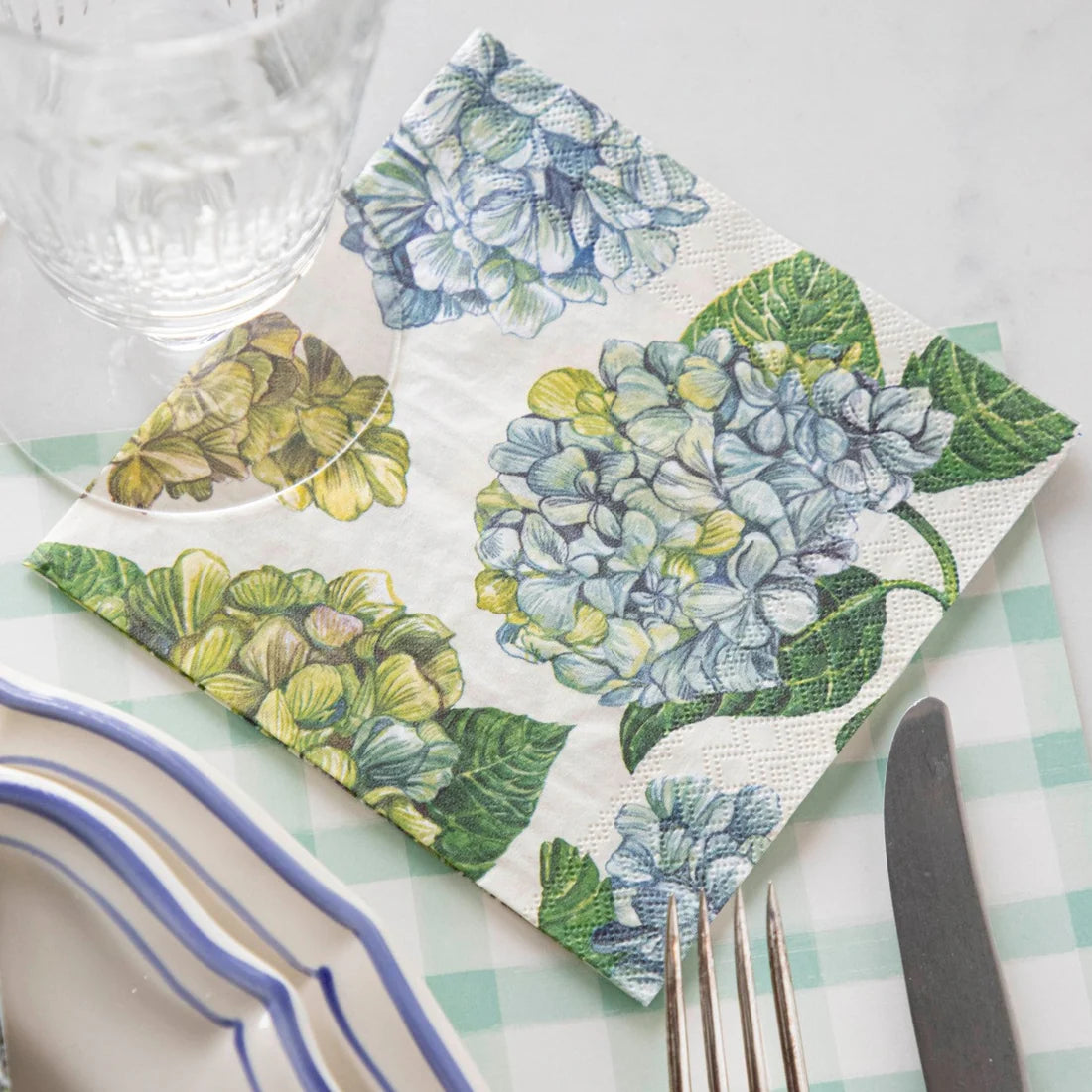 Hydrangea Cocktail Napkin