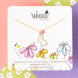 Bunny Enamel Charm Necklace