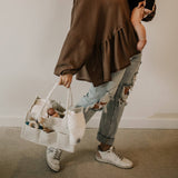 White Diaper Caddy