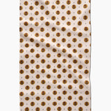 Artisanal Floral Cream Tea Towel