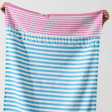 Blue/Pink Turkish Towel