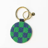 Kelsey Cherries Seed Bead Bag Accessory Key Ring | Red