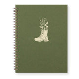 Boot Bouquet Journal : Lined Notebook