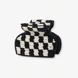 Gia Petite Checked Claw | Black + White