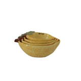 Stoneware Lemon Measuring Cups | Set of 4