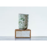 Hand-Stamped Bowl with Embossed Pattern