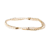 White Fossil Delicate Stone Bracelet/Necklace