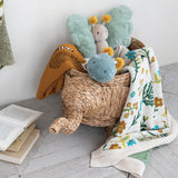 Floral Cotton Knit Baby Blanket