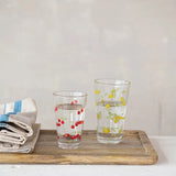 Drinking Glass with Cherry Decal | 10oz