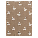 Ducklings Cotton Knit Baby Blanket