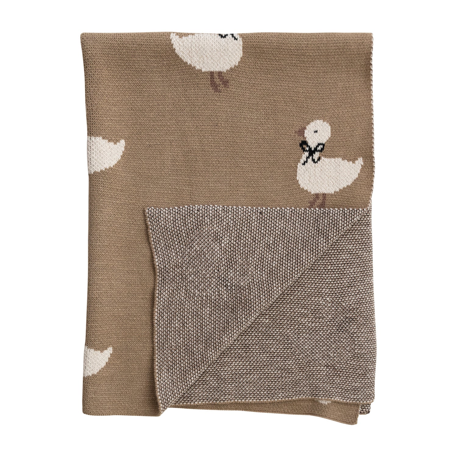 Ducklings Cotton Knit Baby Blanket