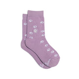 Kids Socks that Save Dogs | Purple Paw Prints