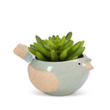 Small Bird Planter | Light Blue