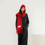 Crimson Red Stockholm Scarf | 100% Recycled