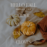 Hello Fall Soy Candle | 20oz Pumpkin Jar