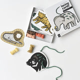 Jungle Animals Lacing Cards