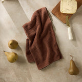 Maple Truffle Geometry Hand Towel