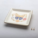 Butterfly Jewelry Dish + Stud Earring Set