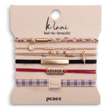 Peace | Hair + Wrist Bands