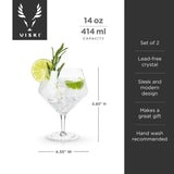 Gin and Tonic Glasses | Set of 2