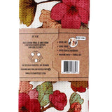 Maroon Blossoms | Two Sided Waffle Weave Microfiber Towels
