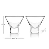 Stemless Martini Glasses | Set of 2