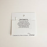 How Sweet It Is Stainless Steel + Gold Plated Necklace