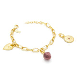 Tourmaline Interchangeable Charm Bracelet