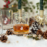 Snowman Icon Glass