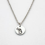 Seasons Michigan Stamped Steel Adjustable Necklace