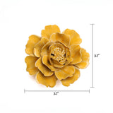 Yellow Rose Ceramic Flower