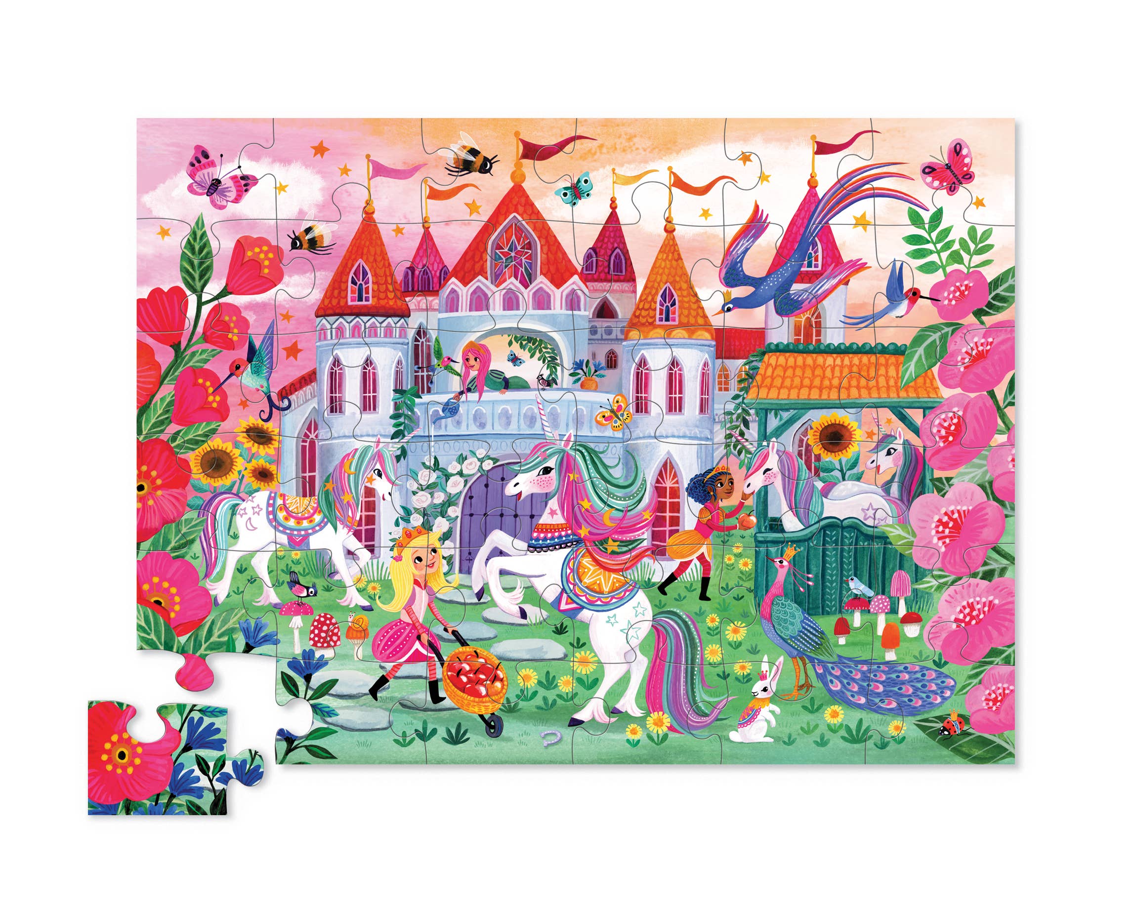 Unicorn Castle 36 Piece Puzzle