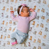 Woof Woof Muslin Swaddle Blanket