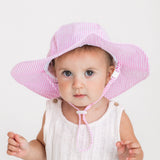 Pink Seersucker Sunhat UPF 50+ Baby & Toddler