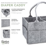 Gray Diaper Caddy