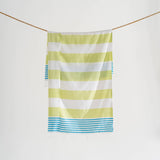 Pistachio/Turquoise Turkish Towel