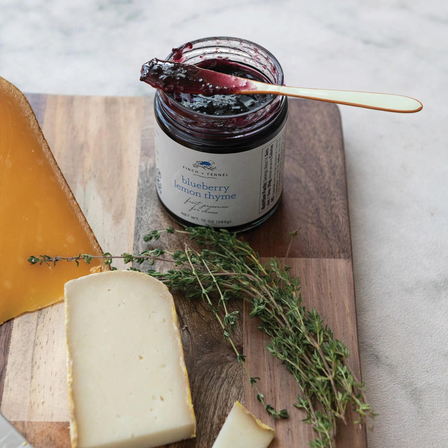 Blueberry Lemon Thyme Fruit Preserves for Cheese | 10oz