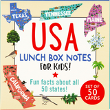 USA Lunch Box Notes | Set of 50