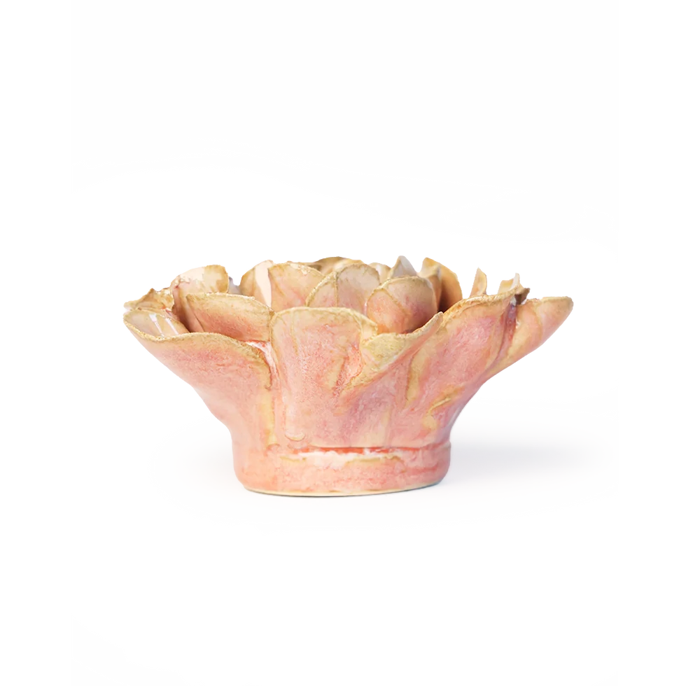 Rose Pink Hawthorn Ceramic Flower
