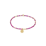 enewton | egirl | Hope Unwritten Bracelet | Back To The Fuchsia | be you. Small Gold Disc