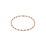 enewton | egirl | Hope Sincerity Pattern | 2mm Bead Bracelet | Fuchsia